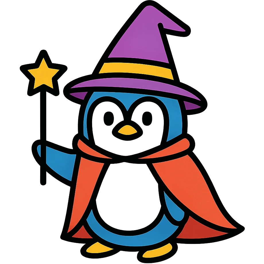 penguin wizard emoji