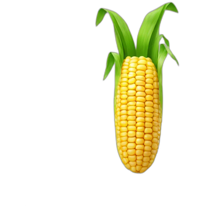 corn with the middle part is blurred out emoji