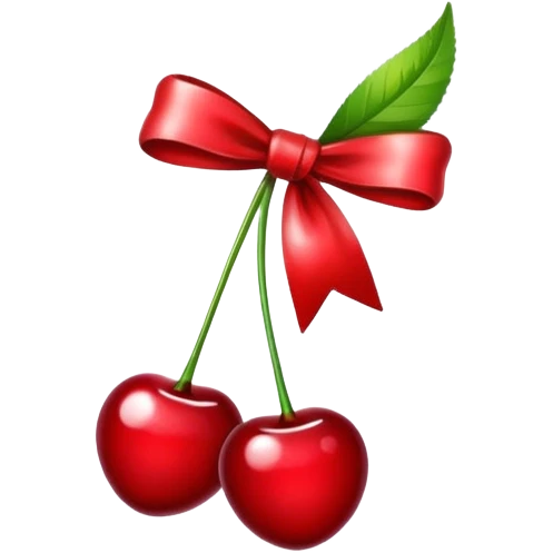 Cherry with bow  emoji
