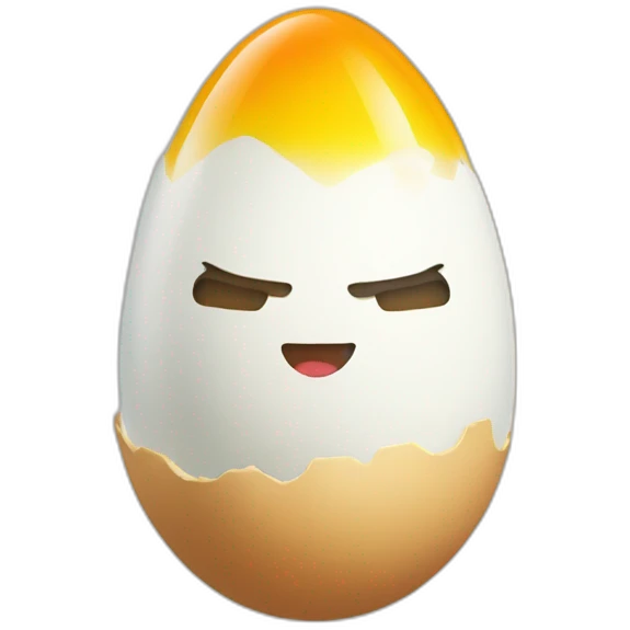 egg + rocket emoji