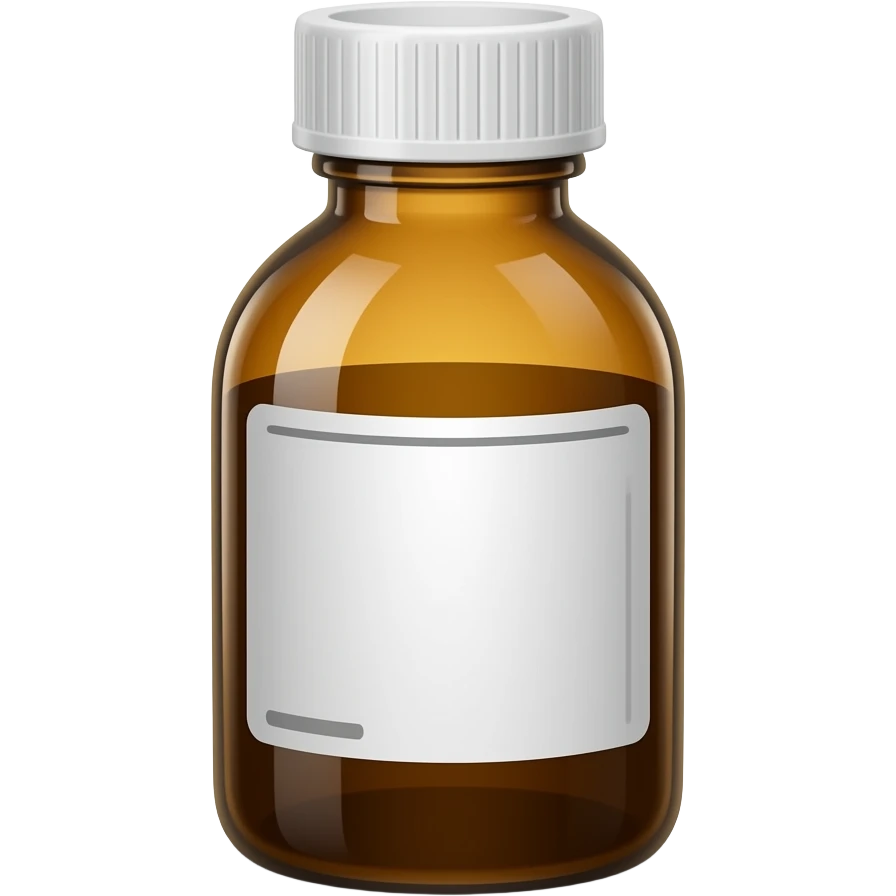 Prescription syrup bottle emoji