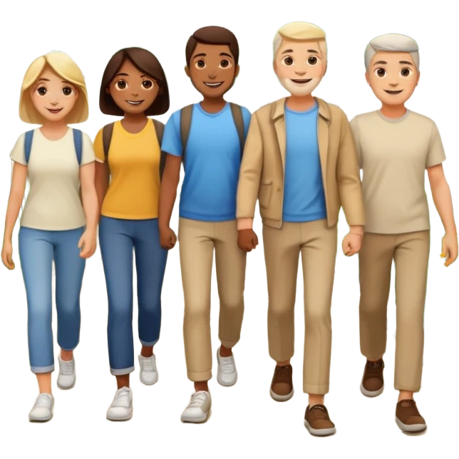 a Footpath on a park and people are walking  emoji