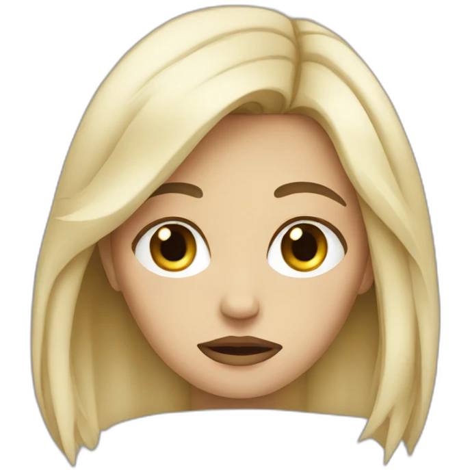 sad white women emoji
