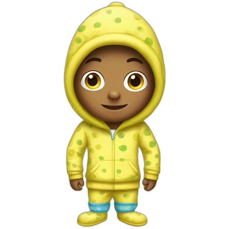 boy in spongebob pajamas emoji