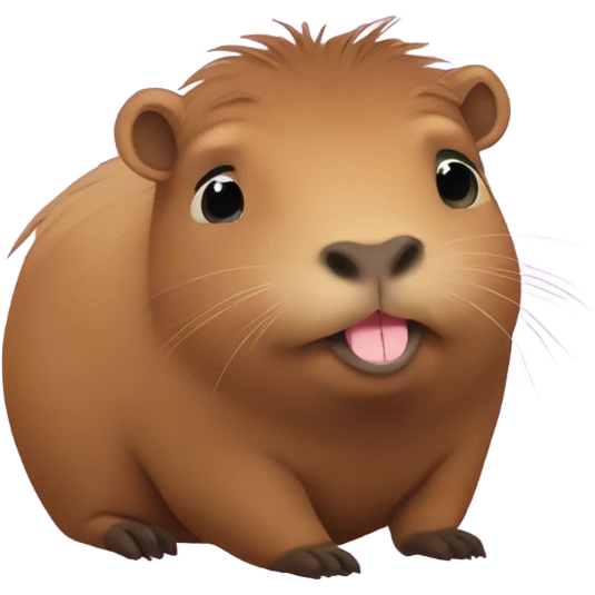 Capybara in love emoji