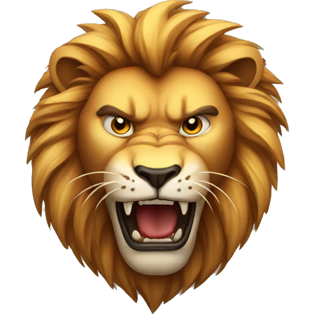 angry lion emoji