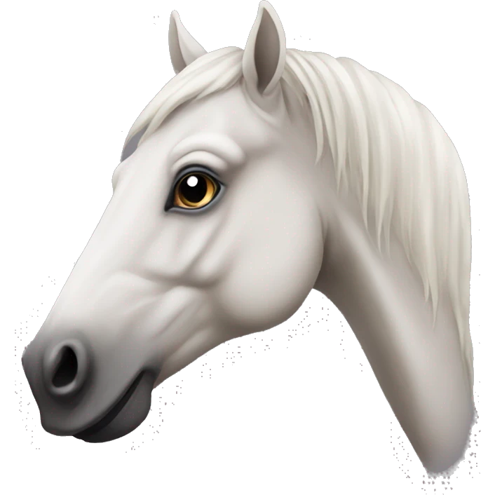 very long horse head emoji