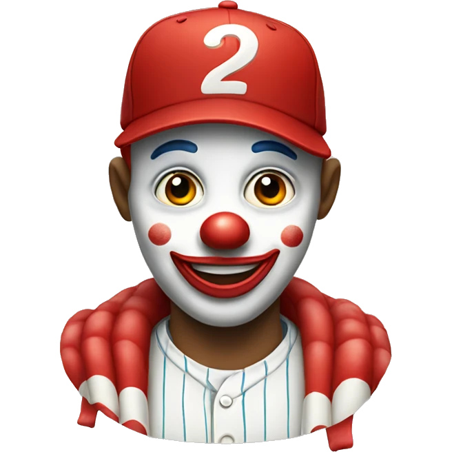 clowns wearing plain red baseball caps emoji