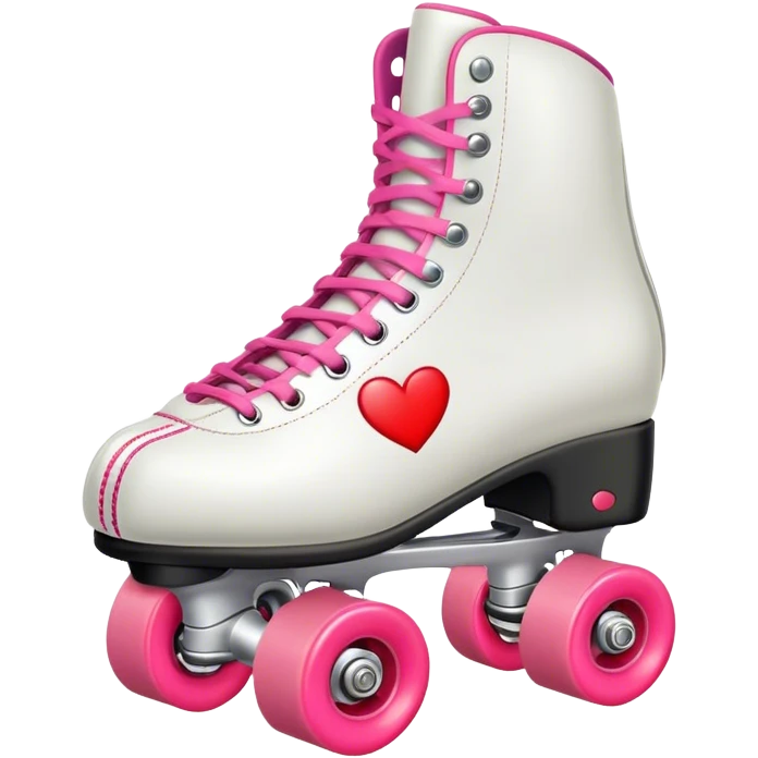 rollerskate with heart shaped toestop emoji
