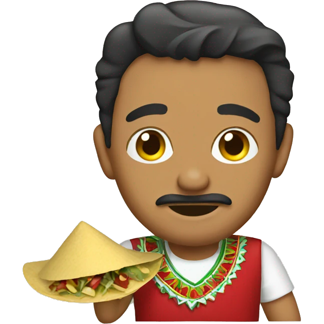 Mexican making tacos emoji