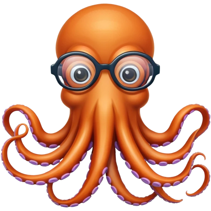 squid wearing glasses  emoji