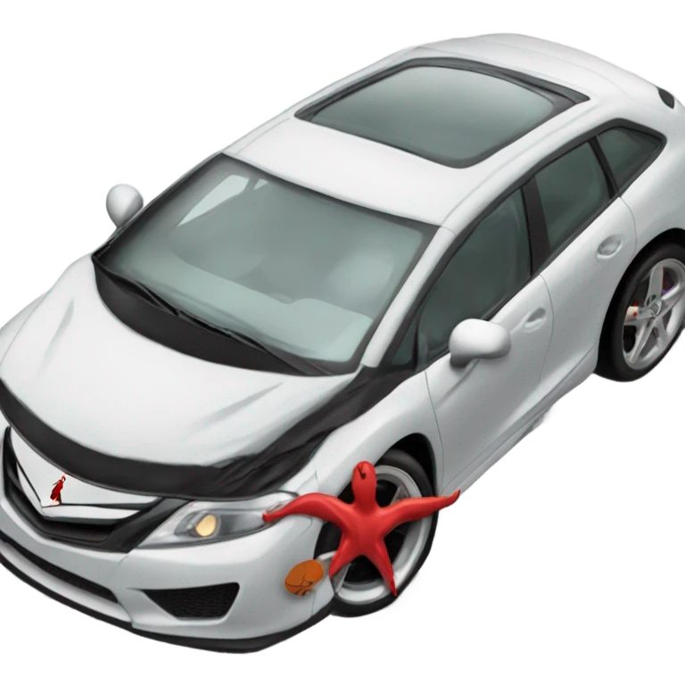 Car with jordans 4 emoji