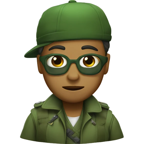Gabardina verde emoji