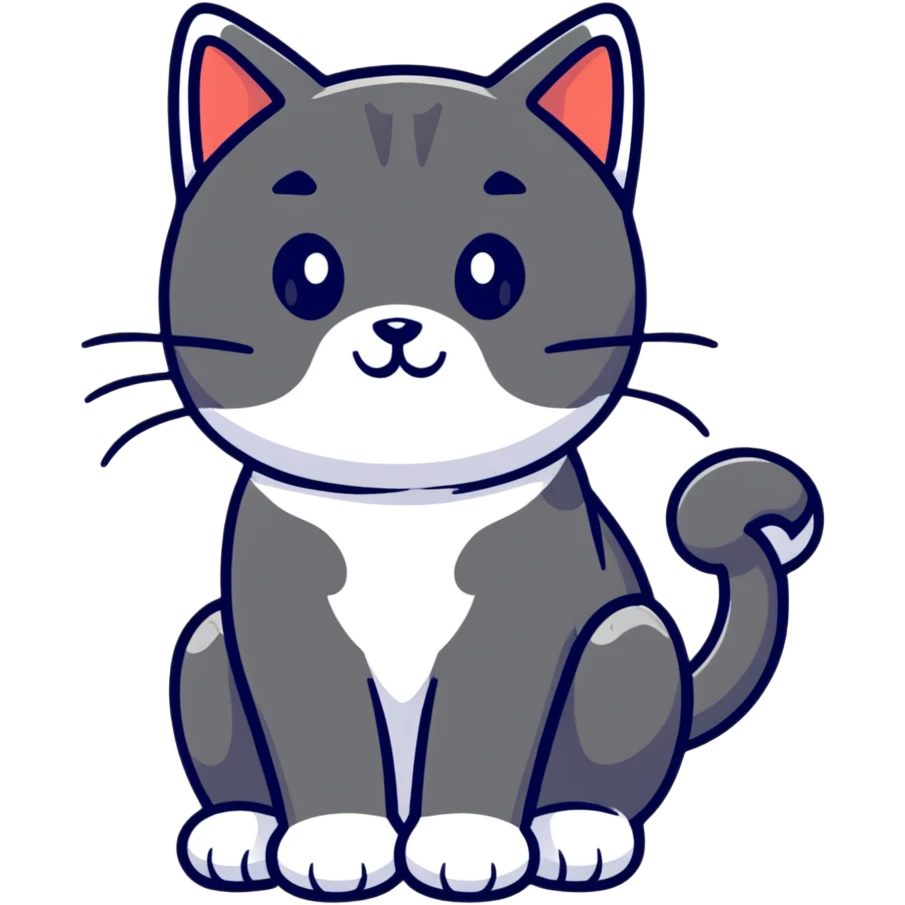 whimsical fake cat emoji