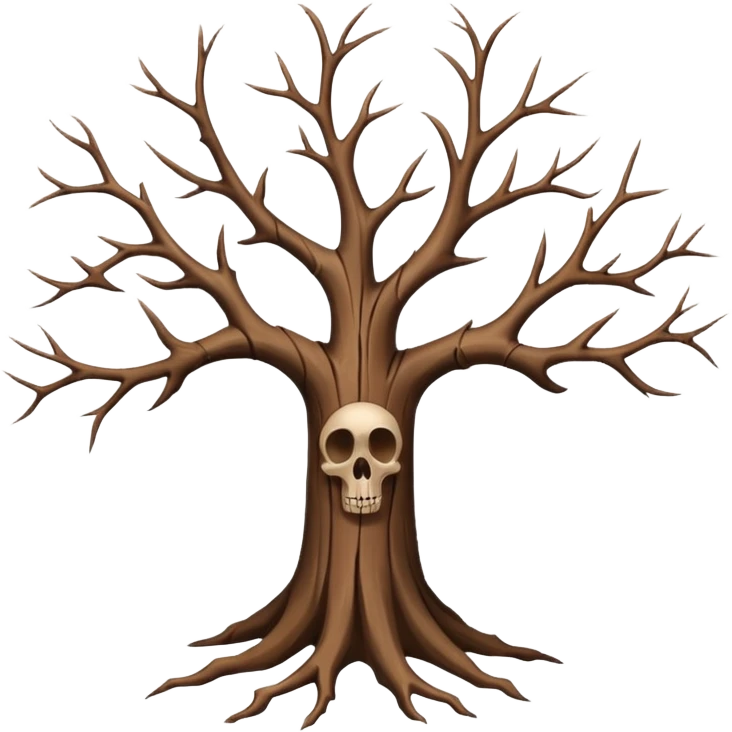 leafless tree emoji