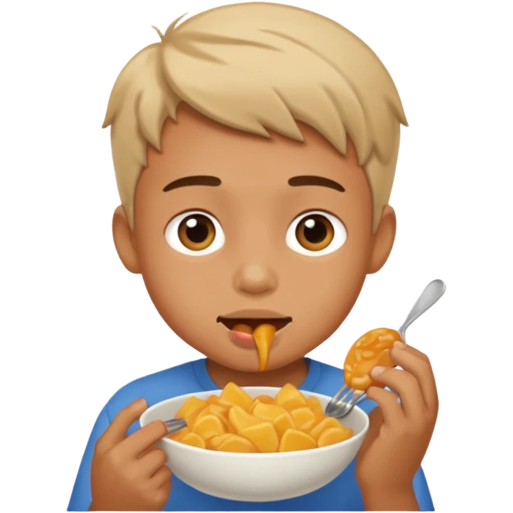 boy eating emoji