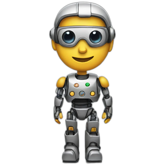 Robotic software engineer emoji