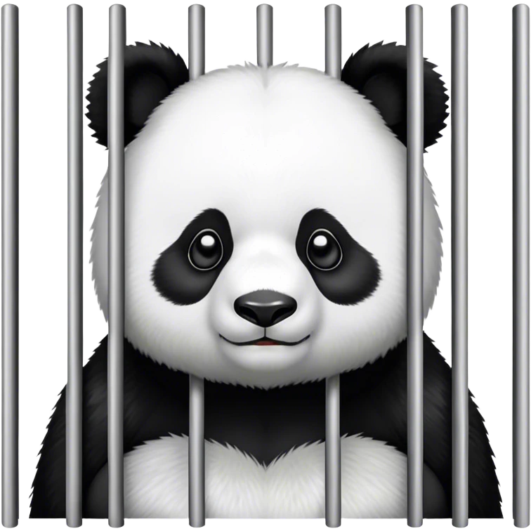 panda behind bars emoji