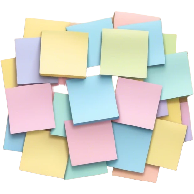 pastel sticky notes emoji
