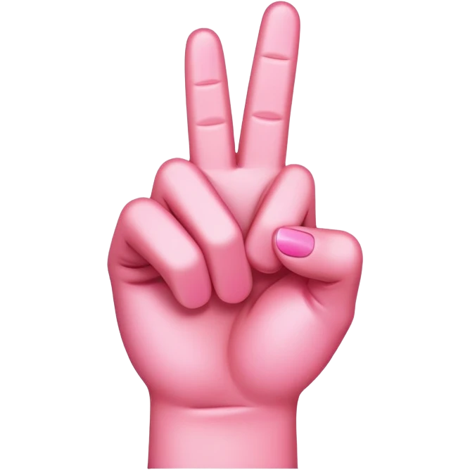 Flip off pink emoji