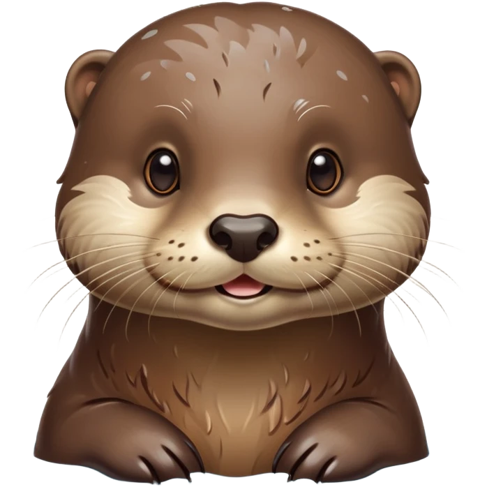 Otter beach emoji