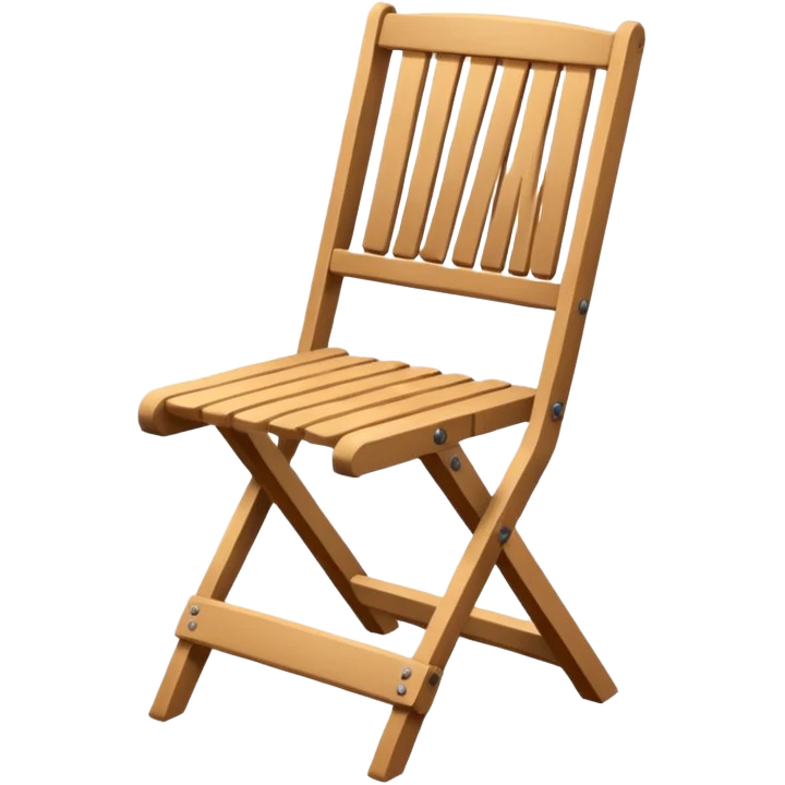 Chair folding emoji