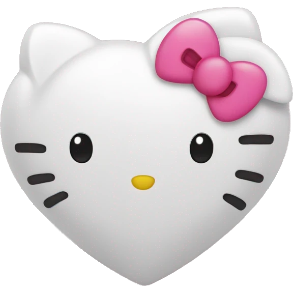 Hello kitty heart emoji