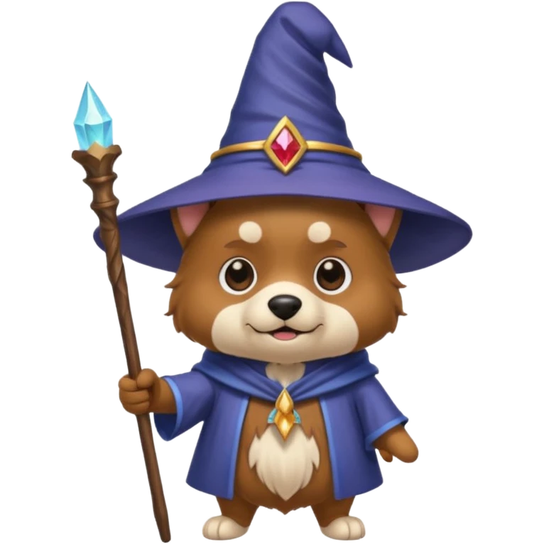 Dog wizard emoji