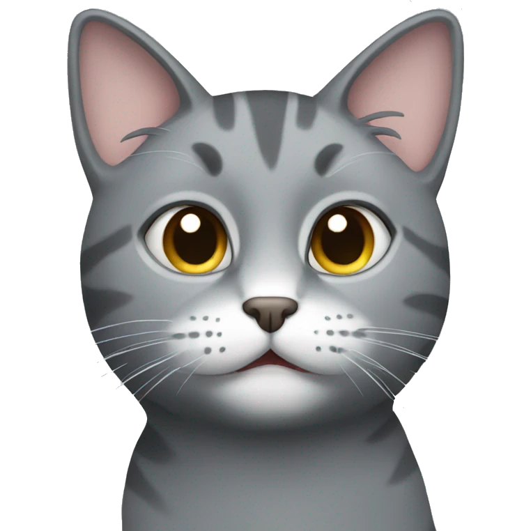 Grey cat  emoji