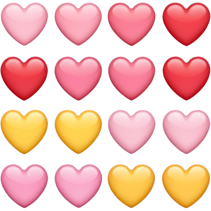 Pastel hearts emoji