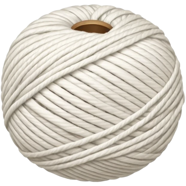 A ball of white yarn emoji