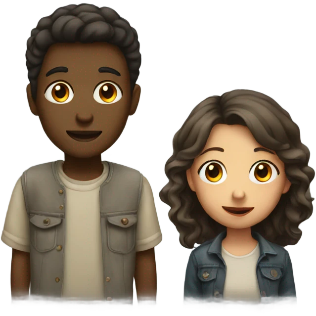 Boy and girl emoji