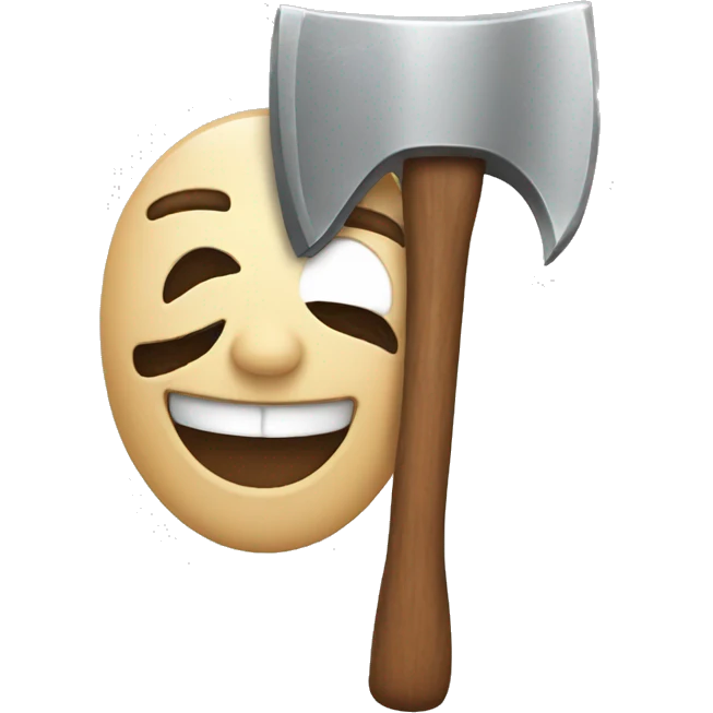 smile with axe emoji