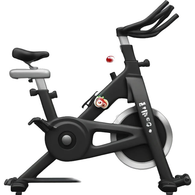 Spin bike and gin glass emoji
