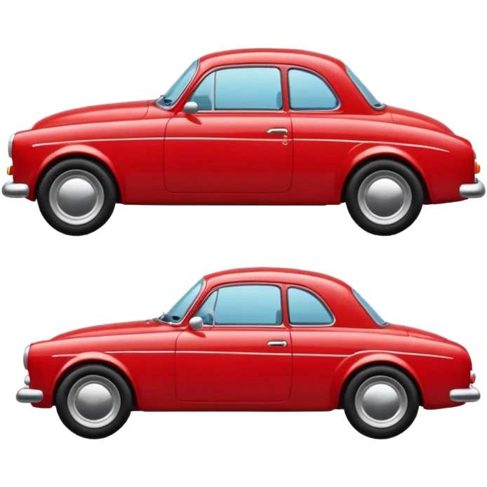 Car with classic look emoji
