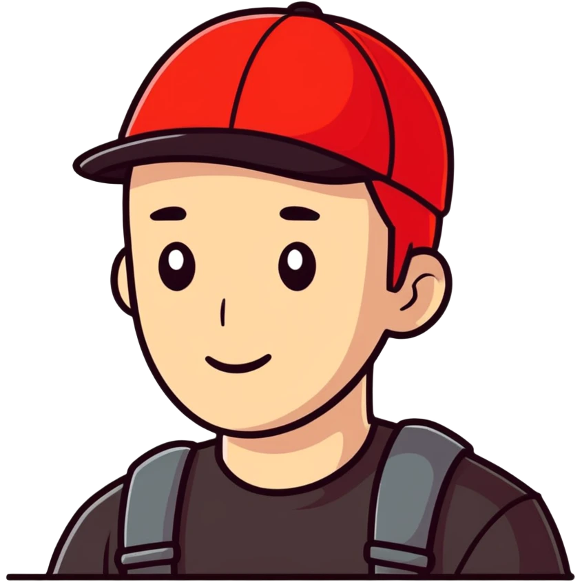  Man wearing red hat that says  emoji