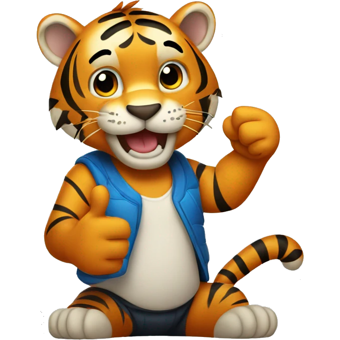 tiger giving thumbs up emoji