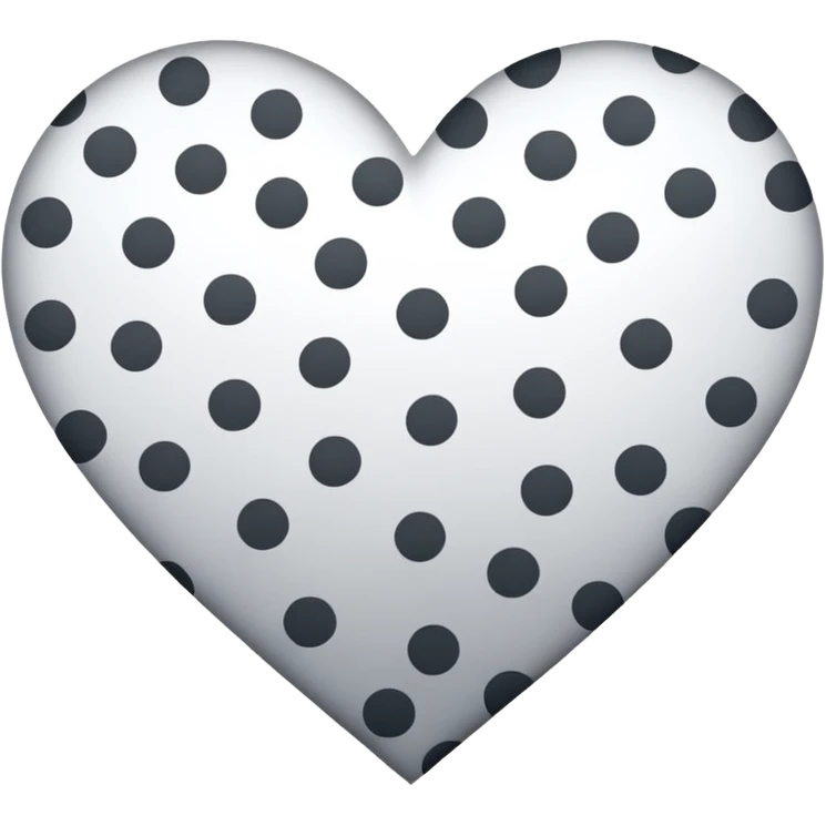 Realistic snow-Leopard-spots-markings-patterned heart emoji