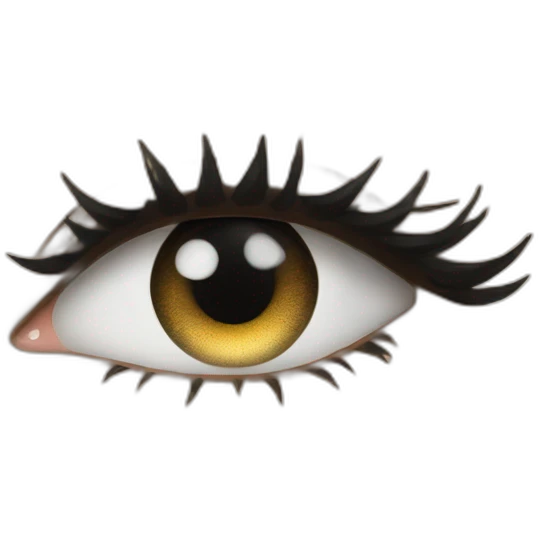 White snake female eye liner emoji
