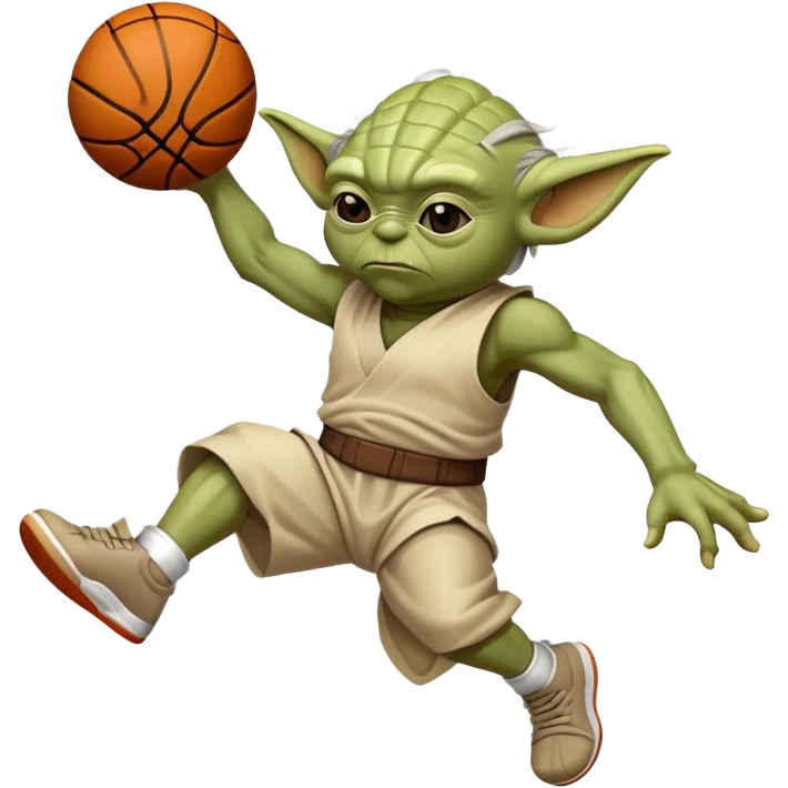 Yoda Dunking emoji