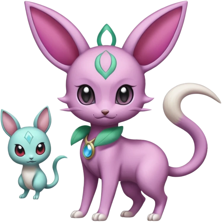 Espeon-Meloetta-Mew-Minccino-Pachirisu-fusion emoji