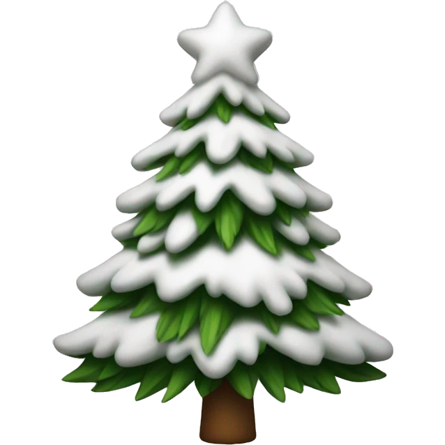 Christmas tree white emoji