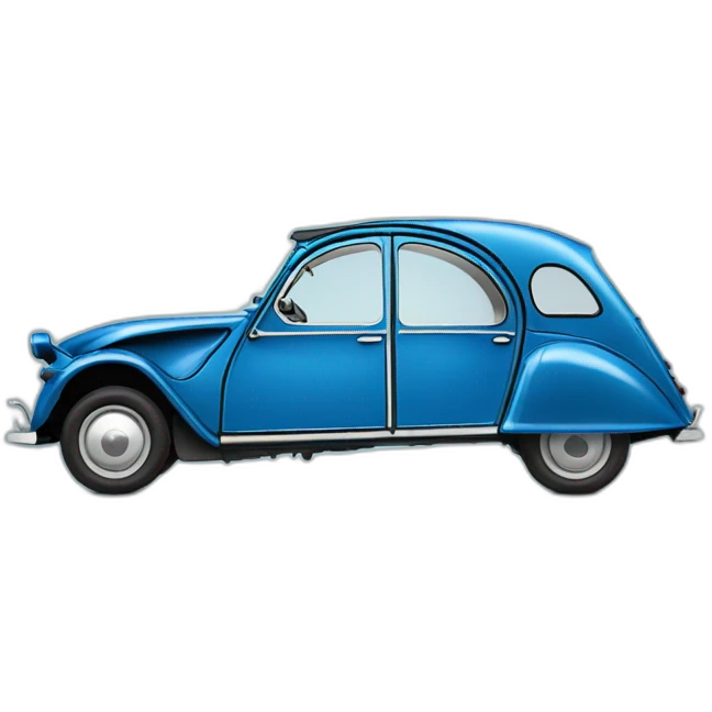 2CV bleu Citroën emoji