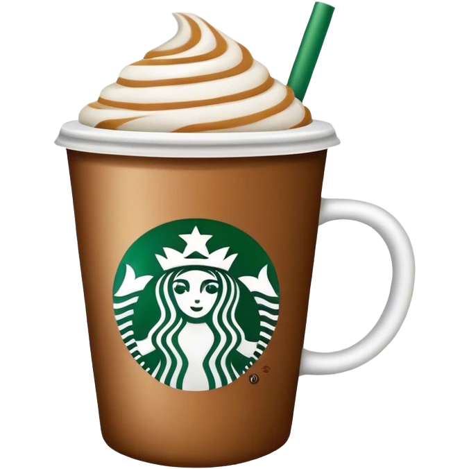 Starbucks coffee emoji