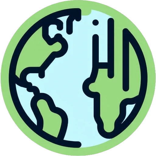 Minimalist circular logo with a stylized barcode morphing into a globe, representing ethical consumer choices and transparency. Clean greens and blues with neutral tones. Professional tech-forward design. emoji