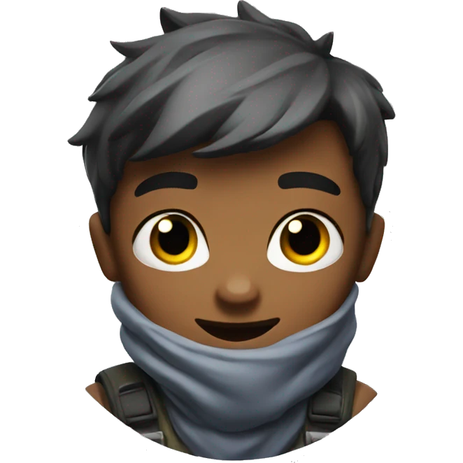 Boy playing Fortnite  emoji