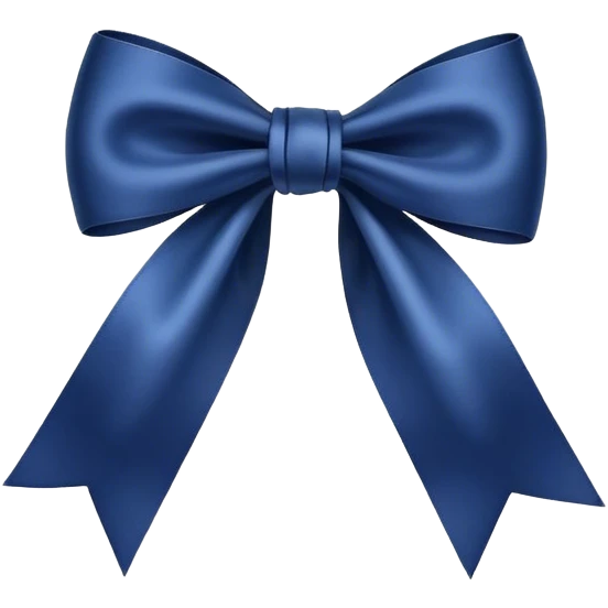 dark blue bow emoji