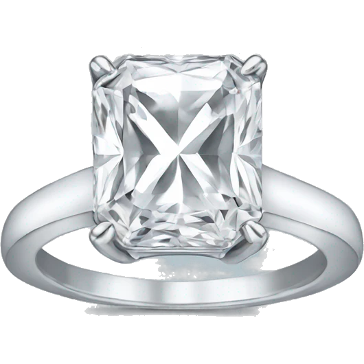 Radiant cut ring  emoji