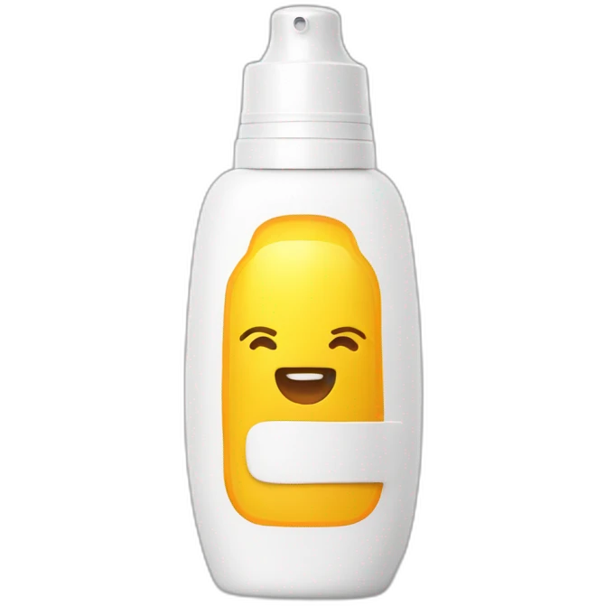 Sunscreen bottle emoji