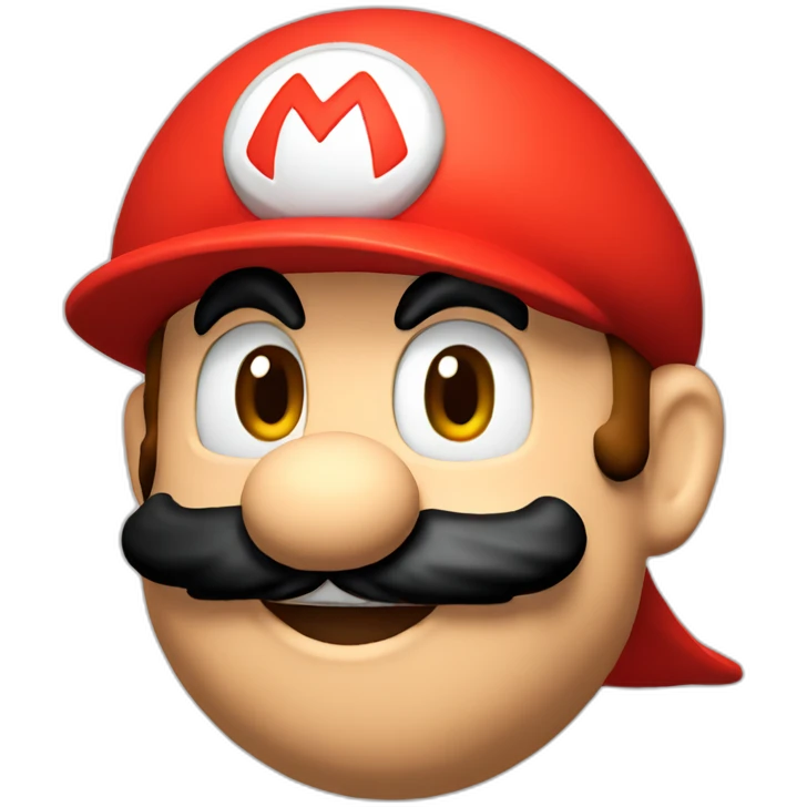 Super mario with red hat emoji